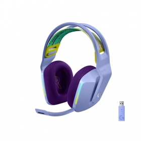  Logitech G733 | Lightspeed Wireless Gaming Headset | Blue Voice Technology | LIGHTSYNC RGB | PC, Playstation 5, Xbox, Nintendo Switch | Lilac Purple 